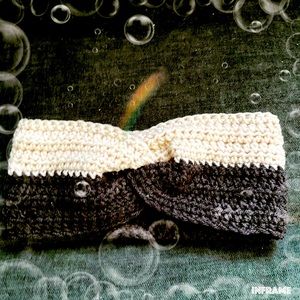 Twisted ear warmer/headband/winter/handmade/crochet